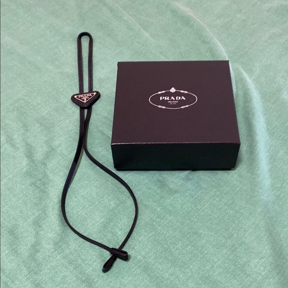 Prada Black Hair Tie with Box - Picture 1 of 2